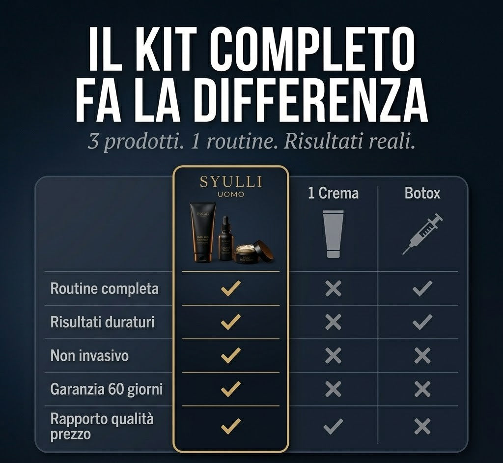 Kit Anti-Età Completo — Syulli Uomo